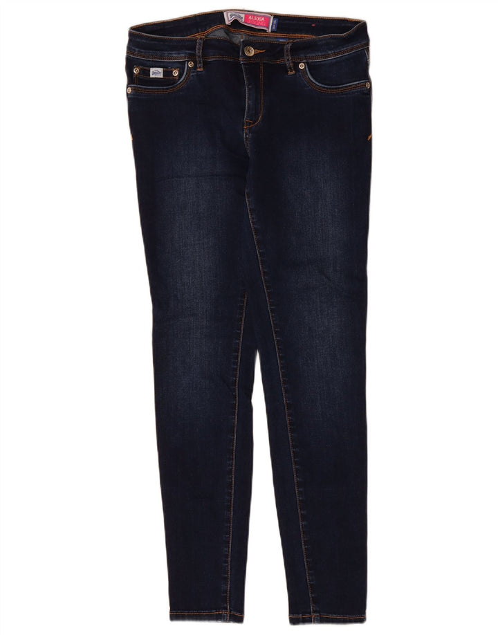 Jeans SUPERDRY feminino Alexia Jegging W29 L30 azul marinho algodão