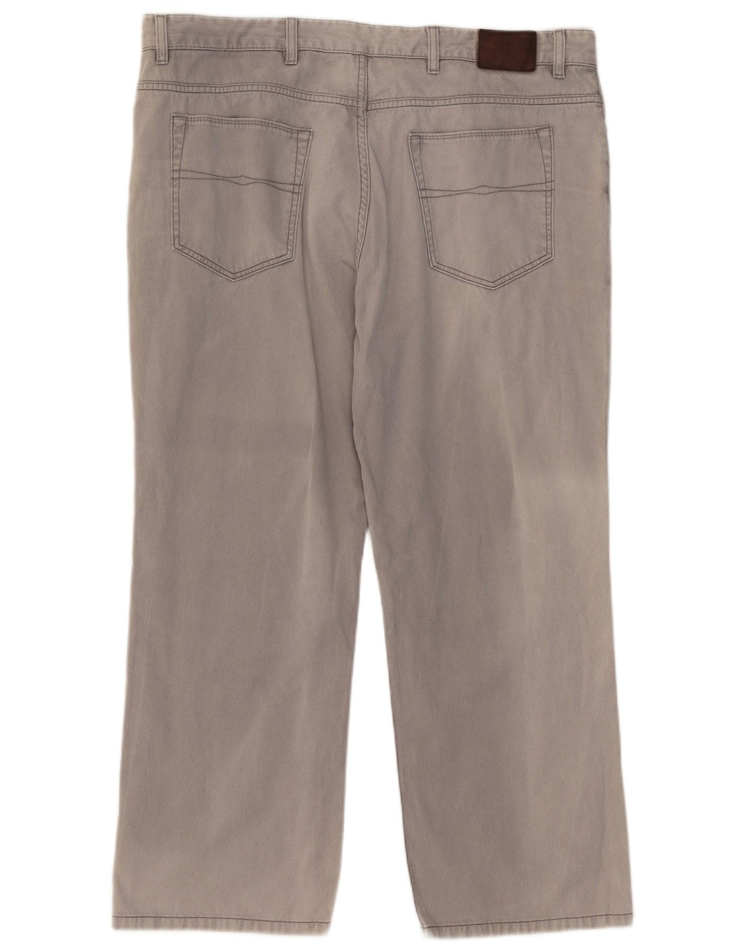Calça casual reta masculina Marks & Spencer Blue Harbor W42 L29 cinza