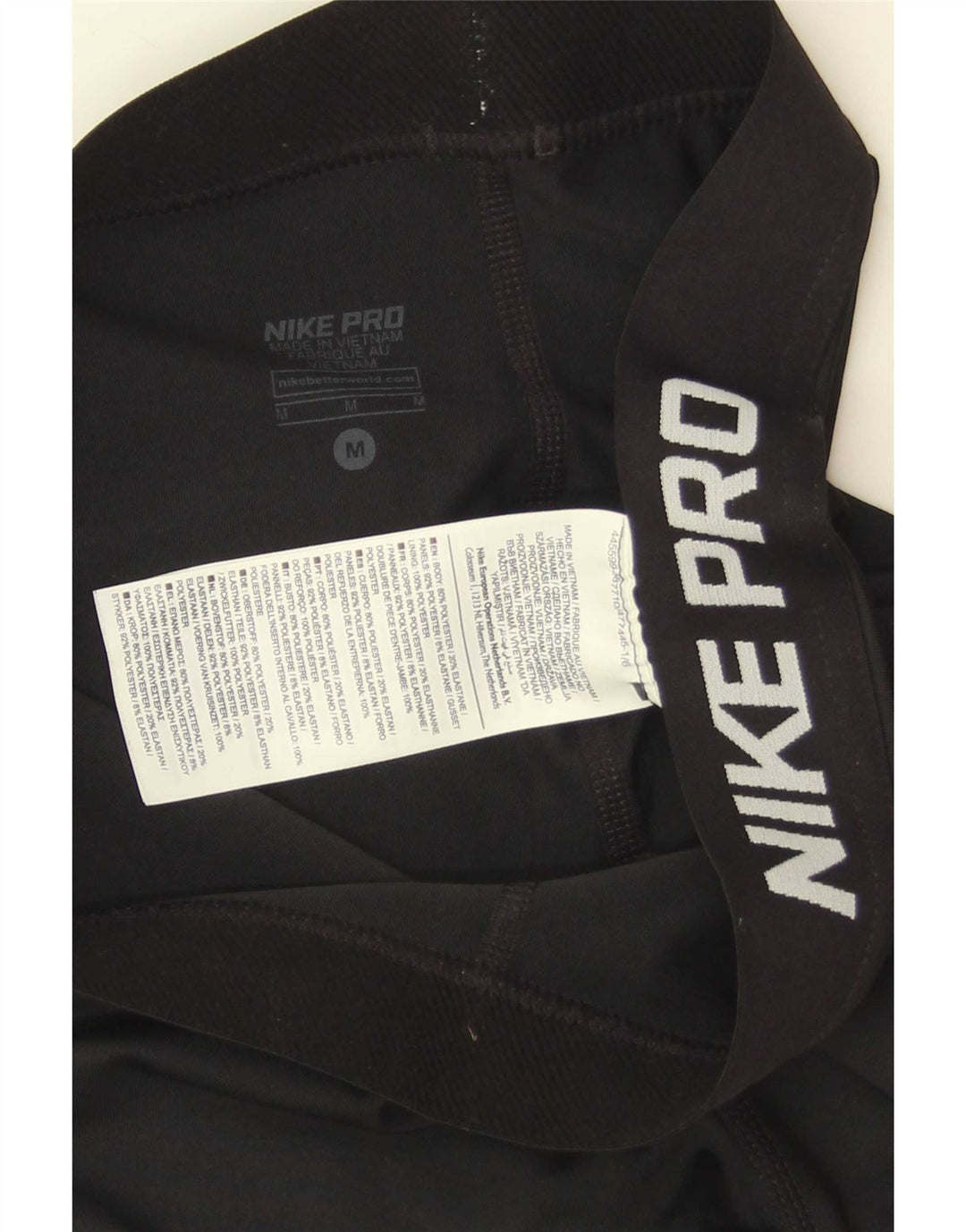 Leggings Nike Dri Fit Graphic UK 12 Médio Preto Poliéster
