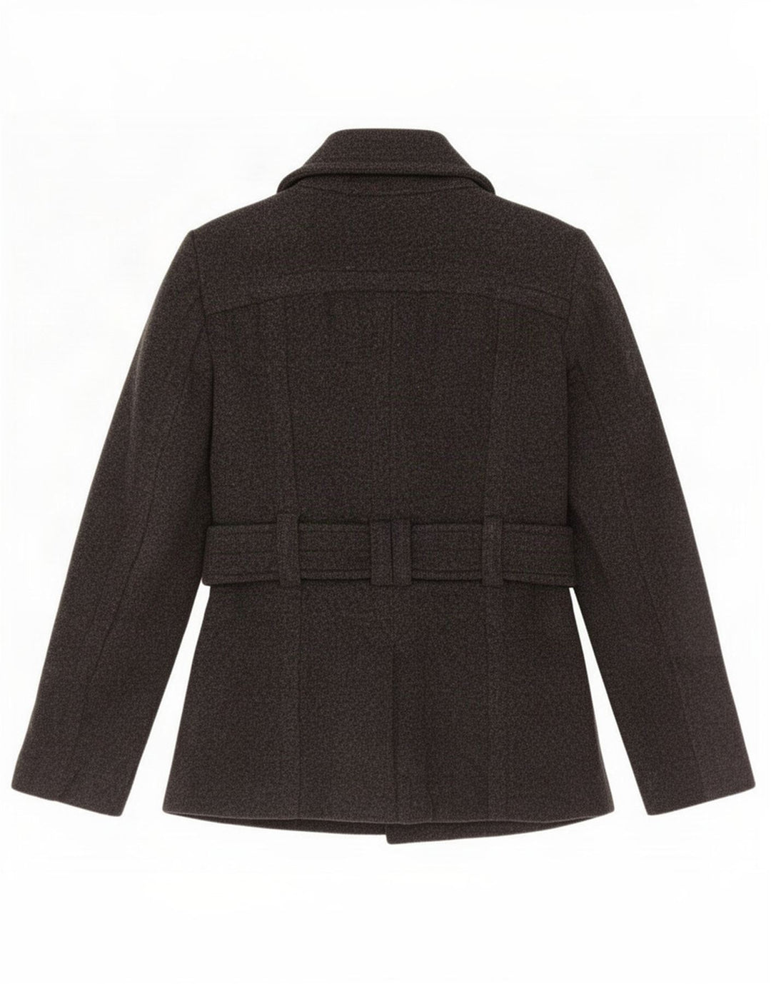 Zara Womens Pea Coat UK 6 XS Lã Cinza