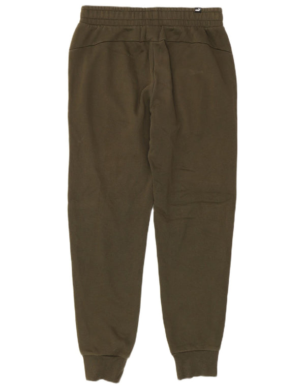 Calça de treino masculina Puma Joggers pequeno algodão cáqui