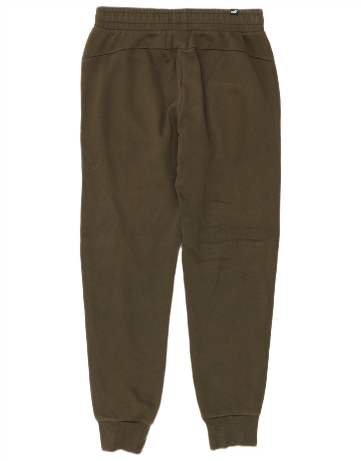 Calça de treino masculina Puma Joggers pequeno algodão cáqui