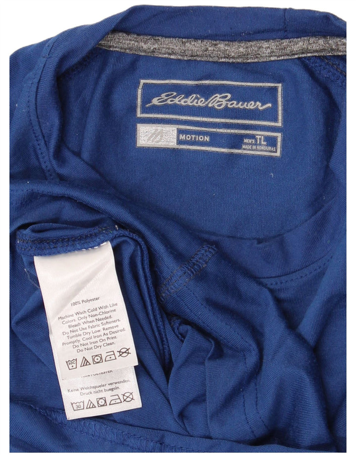 EDDIE BAUER Camiseta masculina grande poliéster azul