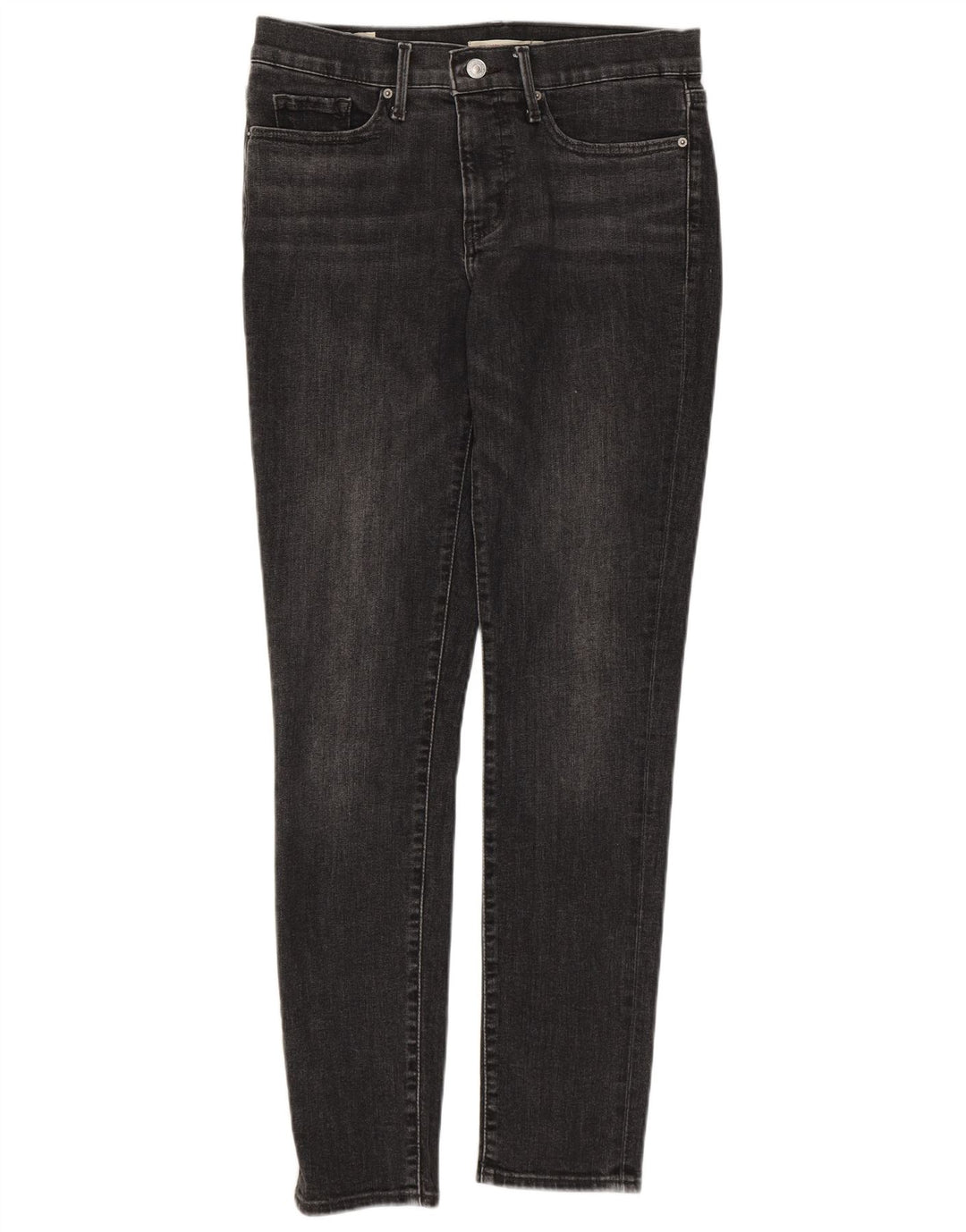 Jeans skinny feminino Levi's W28 L30 algodão cinza