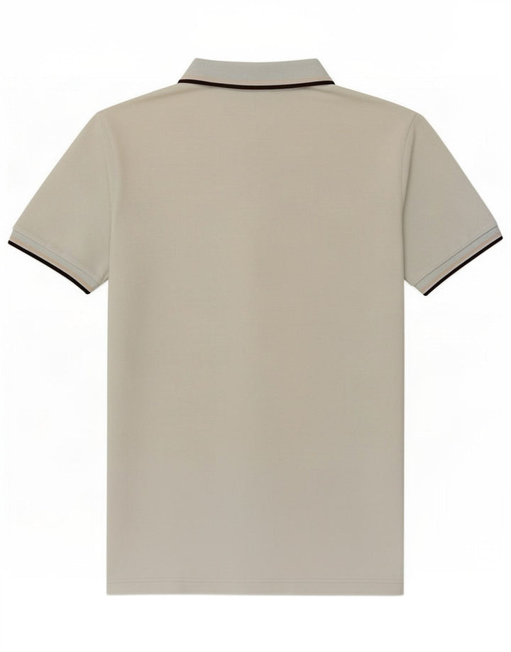 Camisa polo masculina Fred Perry pequena azul algodão