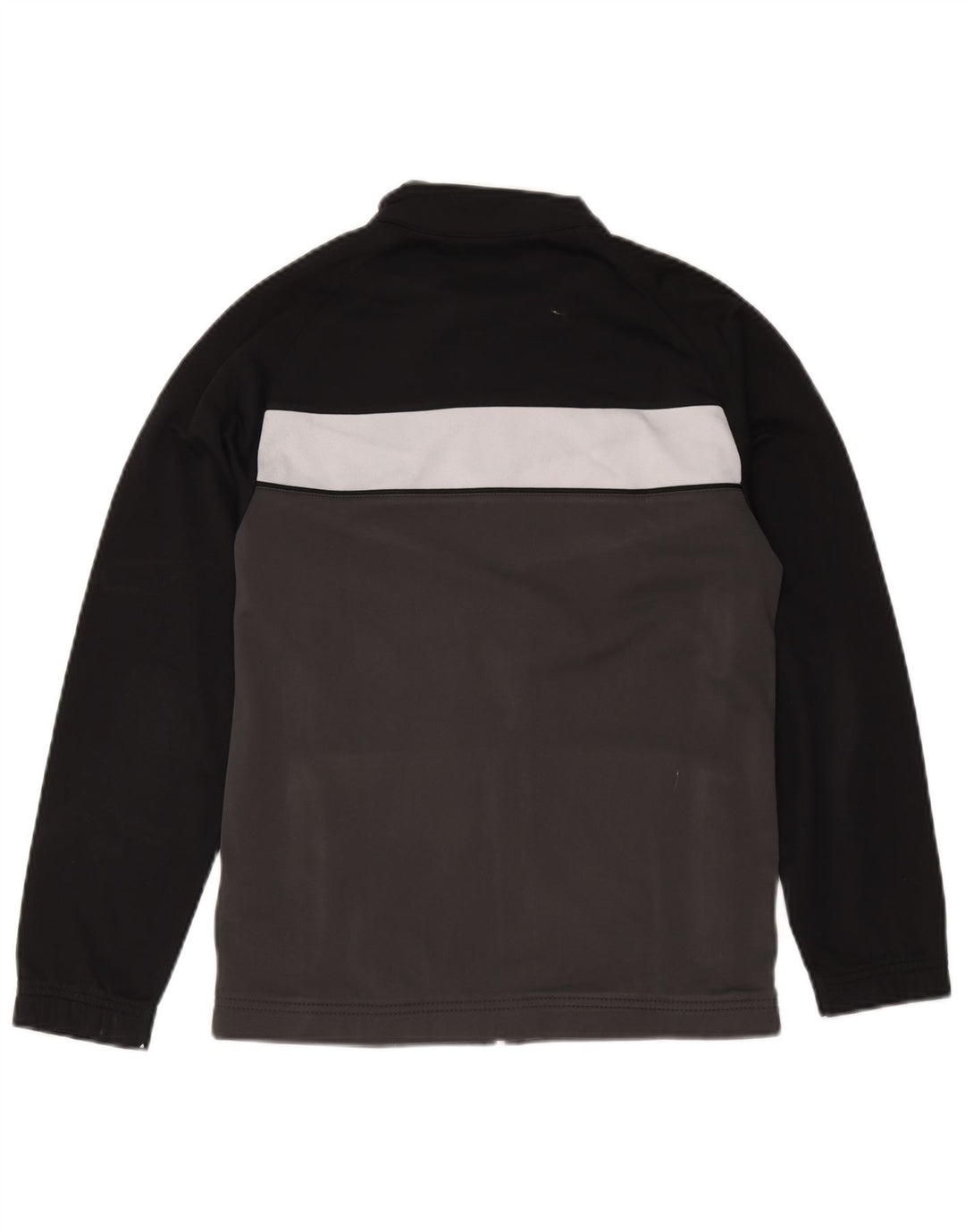 Jaqueta de treino Nike Boys 12-13 anos grande cinza colorblock poliéster