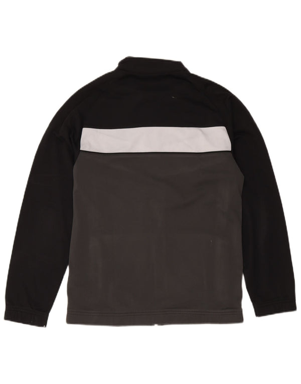 Jaqueta de treino Nike Boys 12-13 anos grande cinza colorblock poliéster