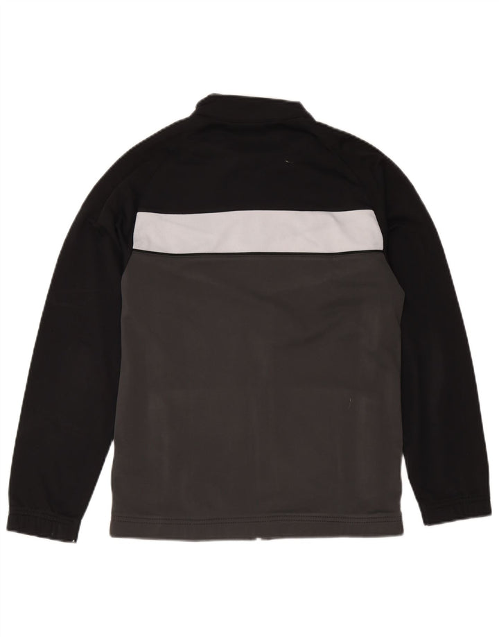 Jaqueta de treino Nike Boys 12-13 anos grande cinza colorblock poliéster