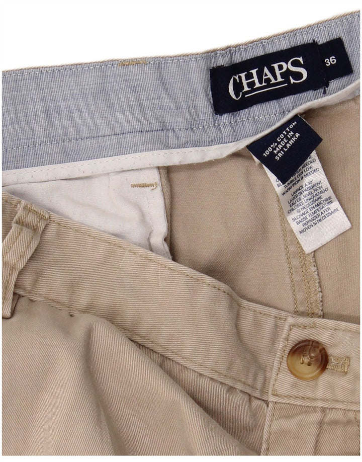 Shorts Chino Masculino CHAPS W36 Grande Algodão Bege