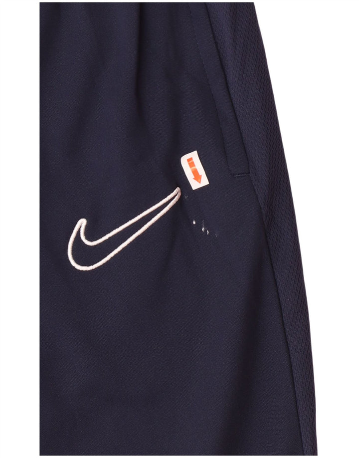 Calça de treino masculina Nike Dri Fit pequena azul marinho poliéster