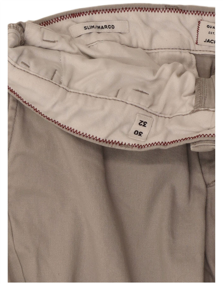Calça masculina Jack & Jones Marco Slim Chino W30 L25 cinza