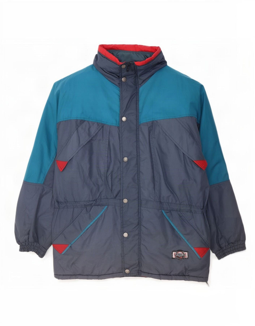 Jaqueta de esqui masculina Brugi UK 42 XL cinza colorblock