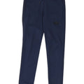 Calça de treino feminina Adidas UK 10 pequena azul marinho poliéster