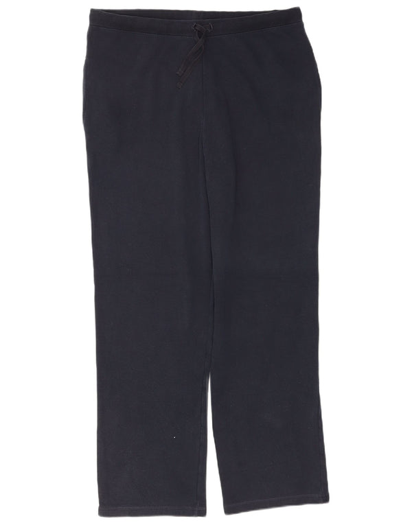 Calça de treino feminina Marks & Spencer Reino Unido 14 algodão azul marinho médio