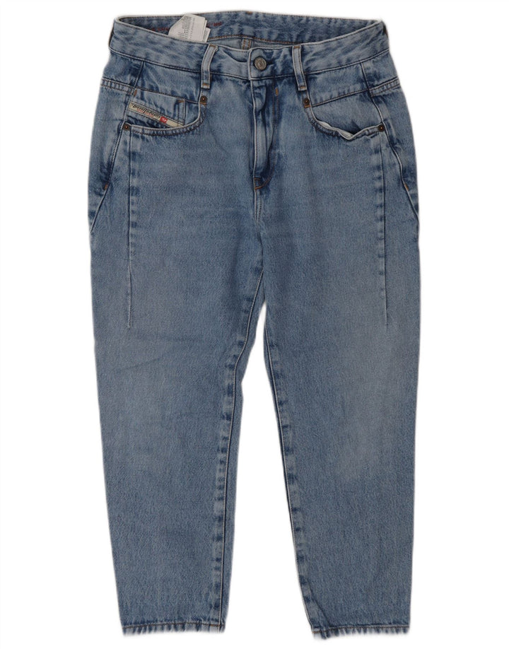 Diesel feminino capri slim jeans W25 L22 algodão azul