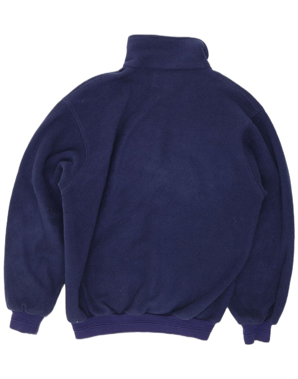 Suéter masculino de lã com gola redonda Malden grande azul