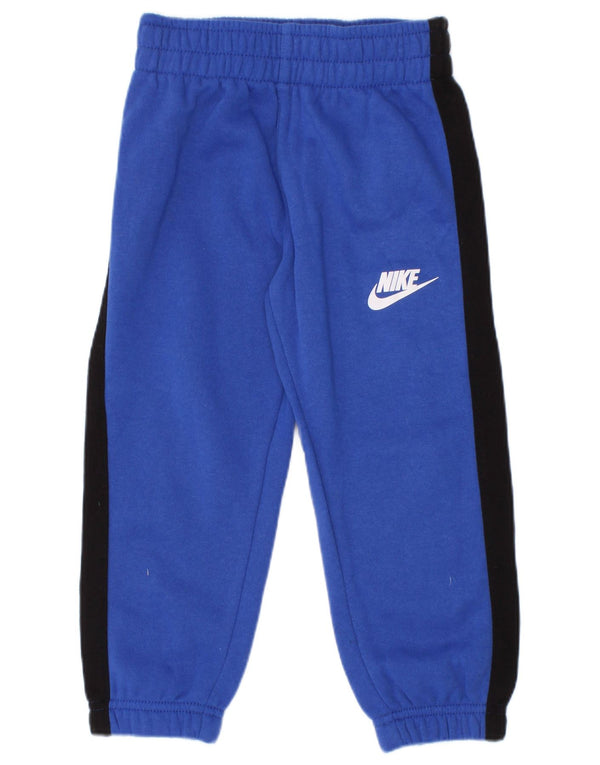 Calça de treino Nike Boys Joggers 2-3 anos azul colorblock algodão