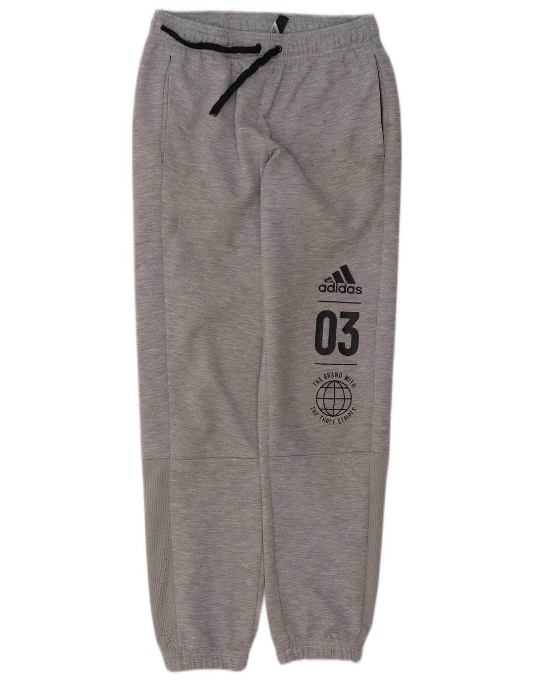 ADIDAS Meninos Calças de Treino Graphic Joggers 13-14 Anos Cinzento Poliéster
