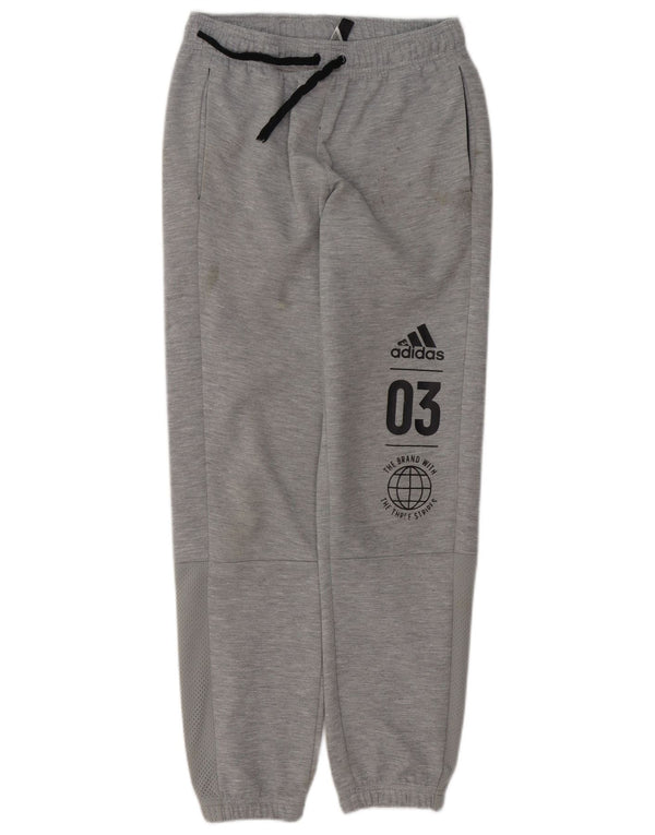 ADIDAS Meninos Calças de Treino Graphic Joggers 13-14 Anos Cinzento Poliéster