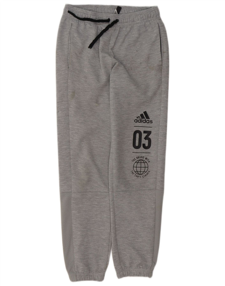 ADIDAS Meninos Calças de Treino Graphic Joggers 13-14 Anos Cinzento Poliéster