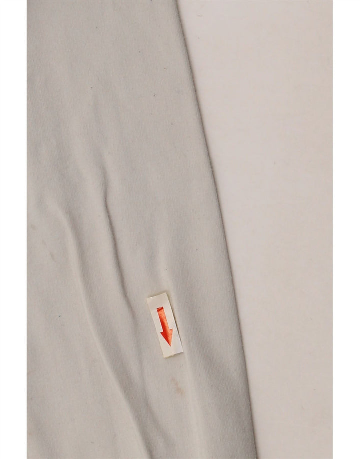 ADIDAS Mens Tracksuit Top Jacket UK 36/38 Pequeno Algodão Branco