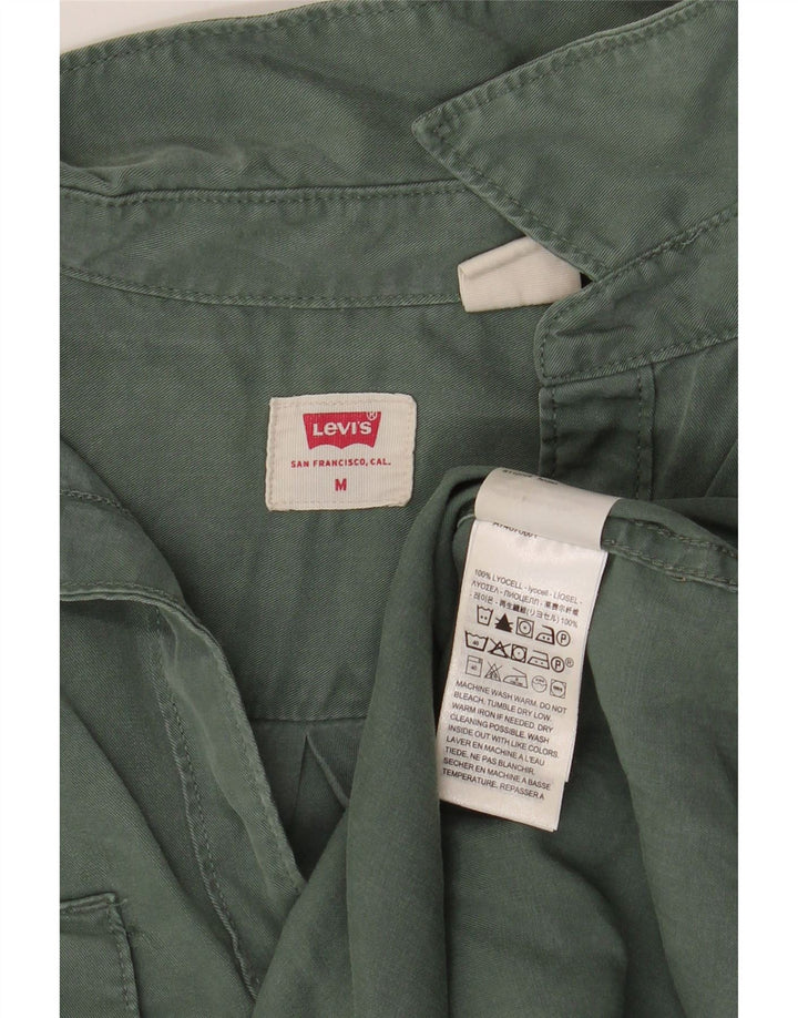 Camisa feminina LEVI'S UK 14 Lyocell verde médio