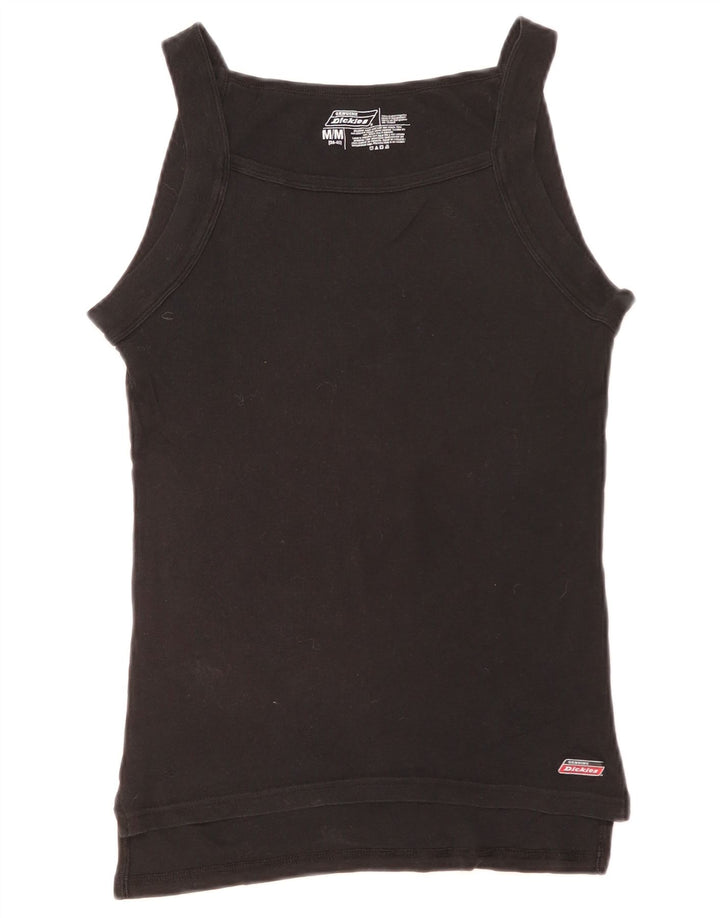 Colete feminino Dickies Slim Top UK 12 algodão preto médio