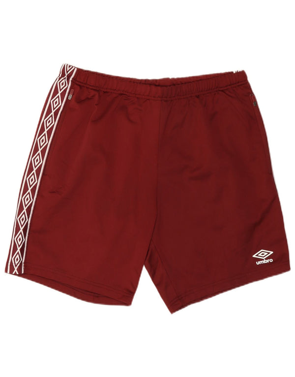 Umbro Mens Graphic Sport Shorts Grande Borgonha Poliéster