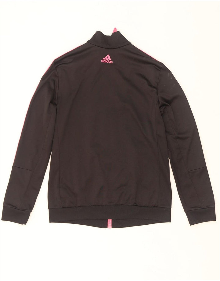 Adidas Womens Graphic Full Tracksuit UK 12/14 Médio Preto Poliéster