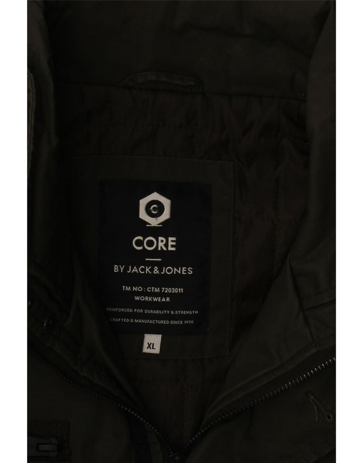 Jaqueta utilitária masculina Jack & Jones Reino Unido 42 XL Caqui