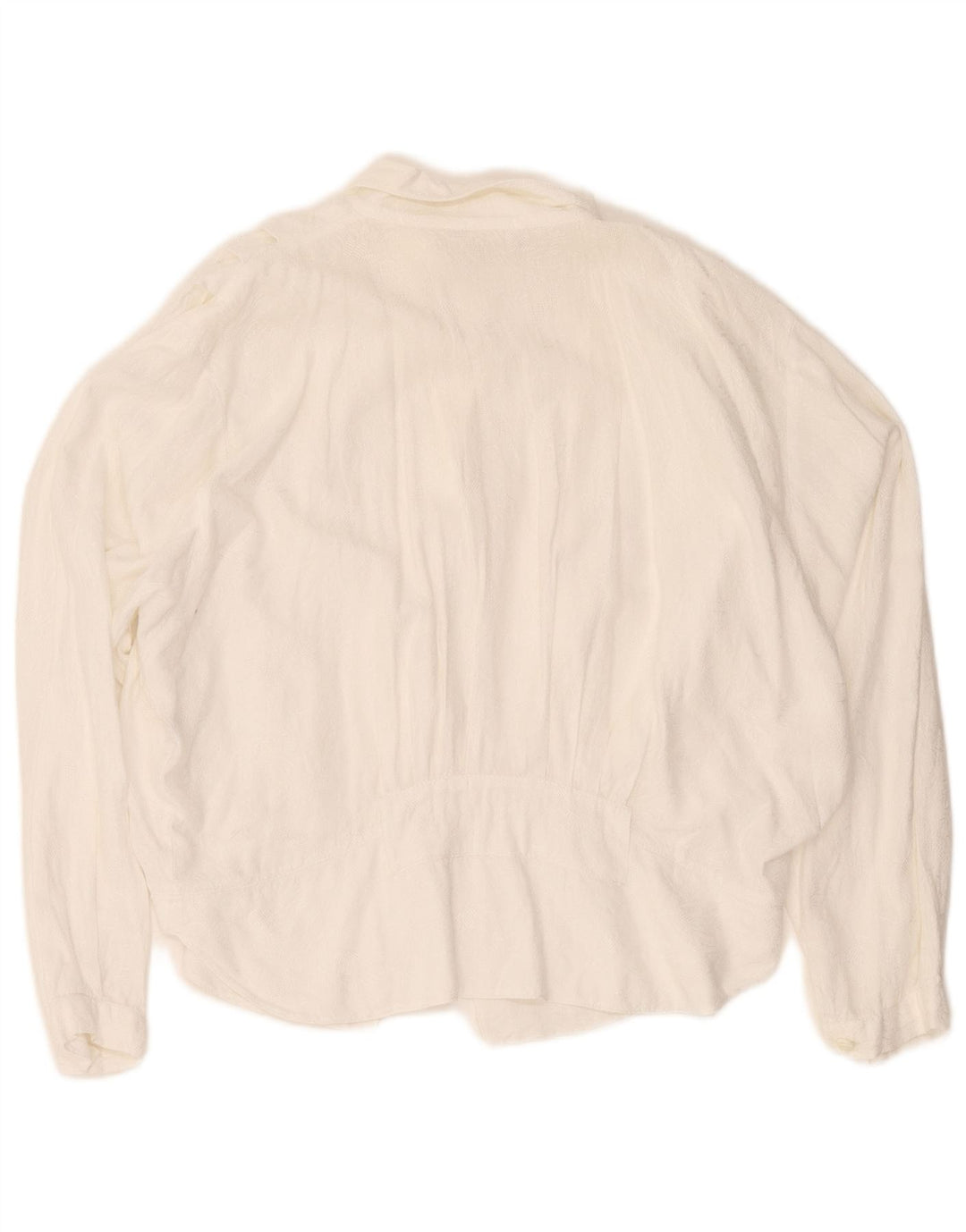 Blusa feminina vintage UK 16 grande algodão branco