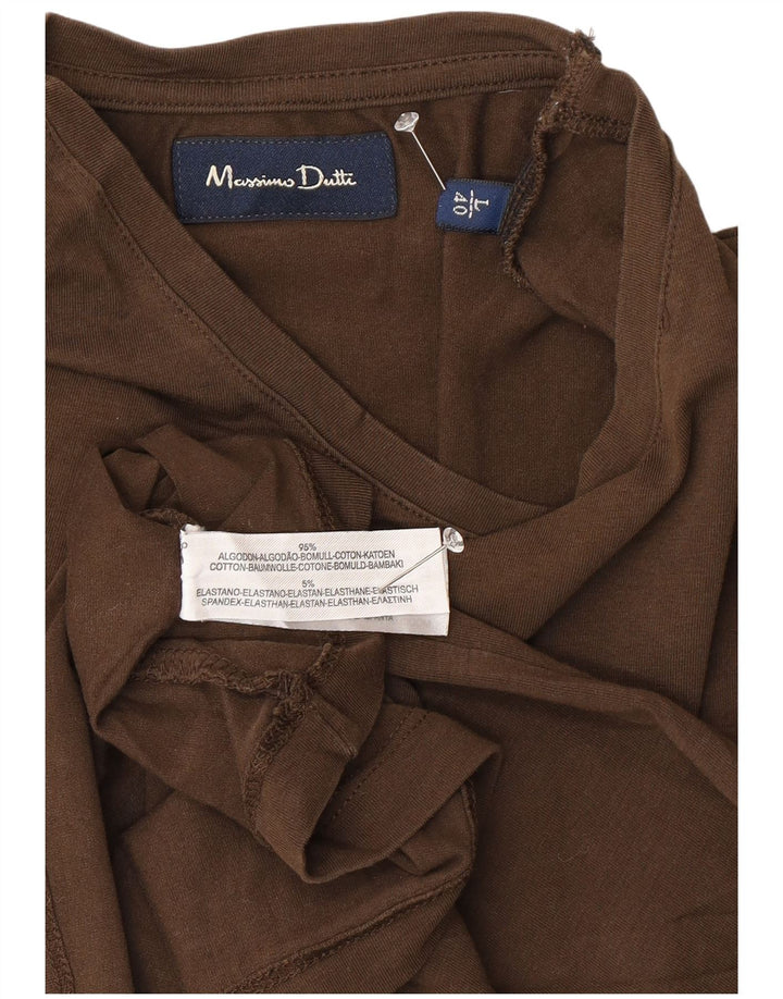 Camiseta masculina MASSIMO DUTTI grande marrom