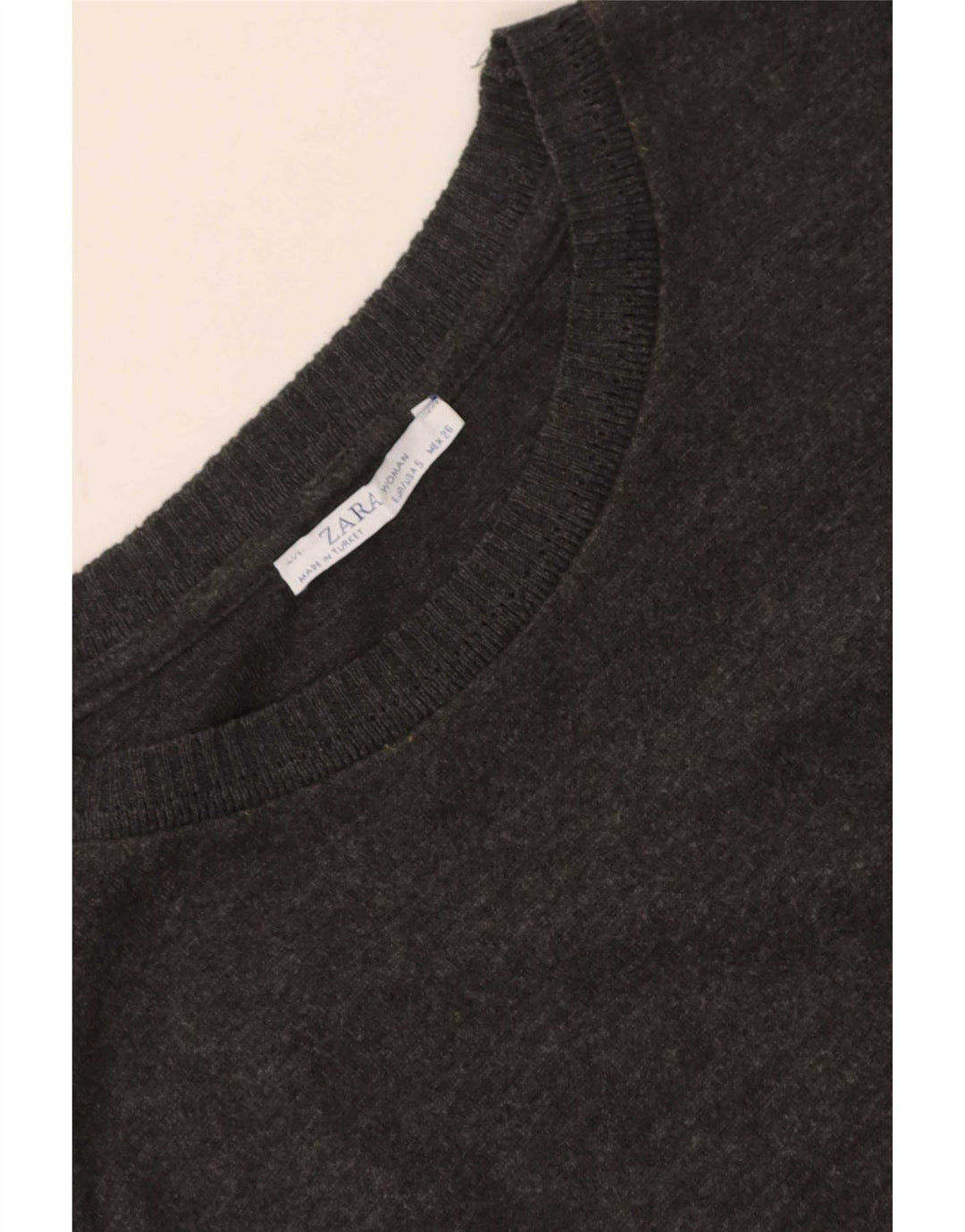 Vestido feminino Zara Shift UK 10 pequeno cinza