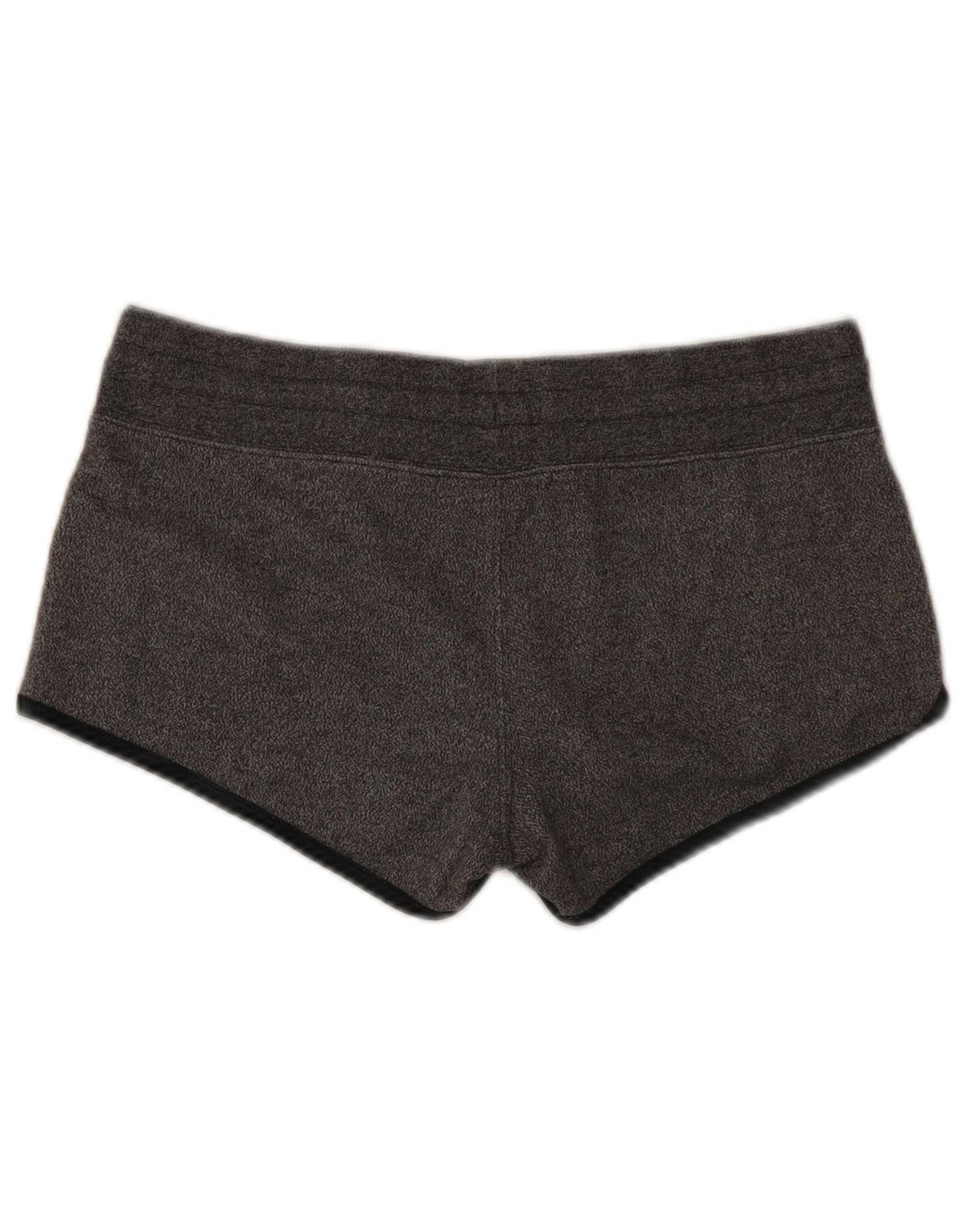 Shorts esportivos femininos vintage UK 14 cinza médio manchado