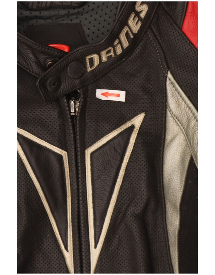 Conjunto gráfico masculino Dainese de 2 peças tamanho 50 pequeno W34 L28 preto motociclista