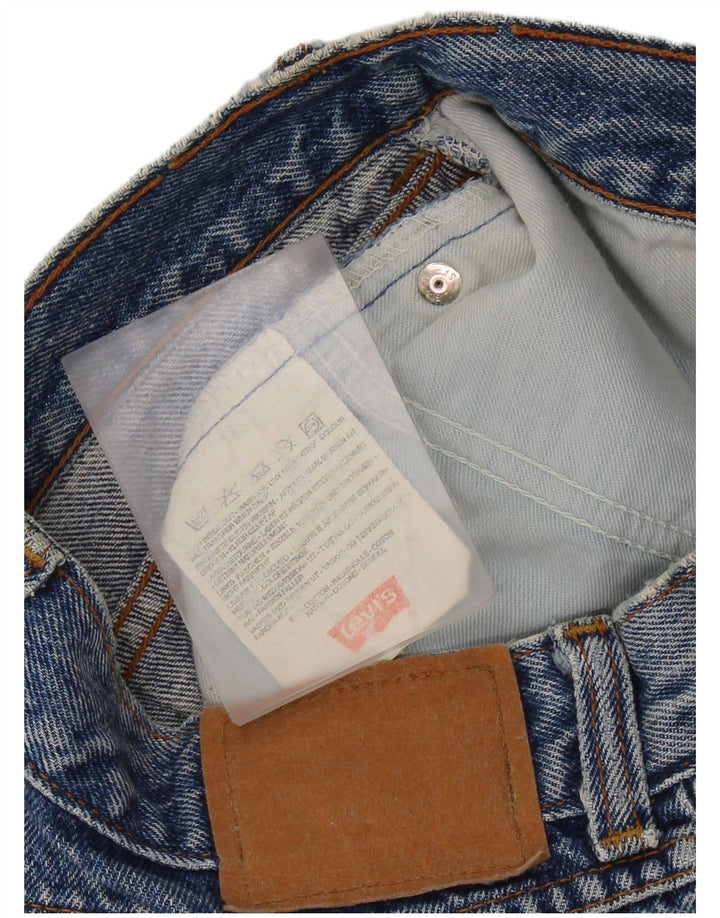 Saia jeans feminina LEVI'S W26 pequeno algodão azul
