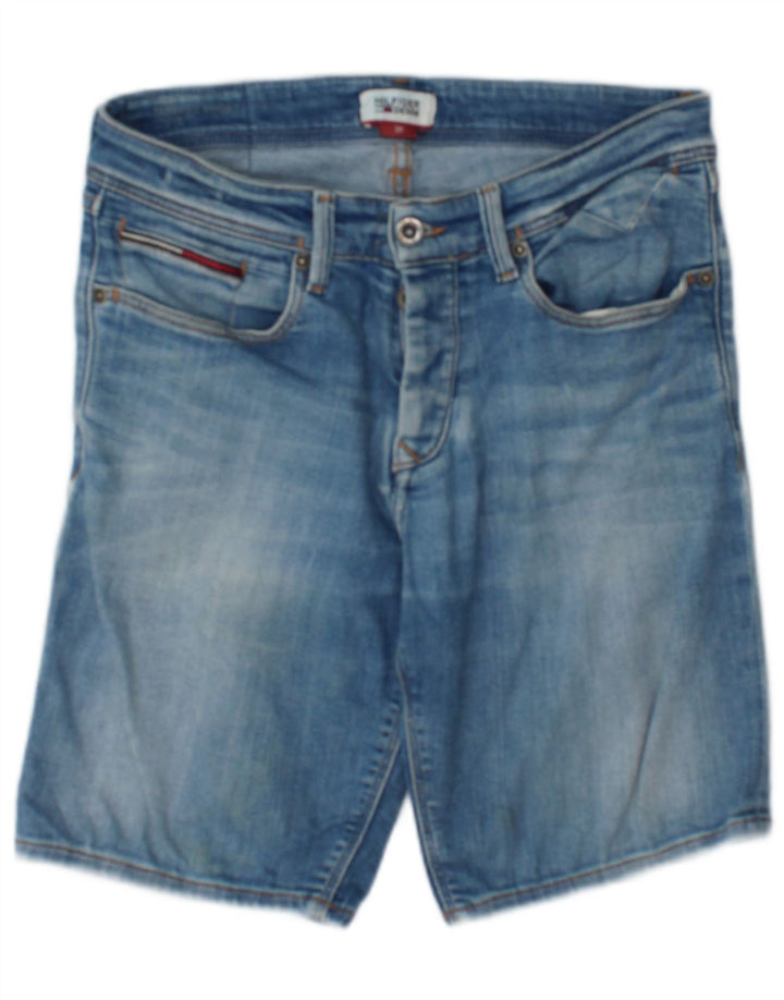 Shorts jeans masculino Tommy Hilfiger W29 pequeno azul