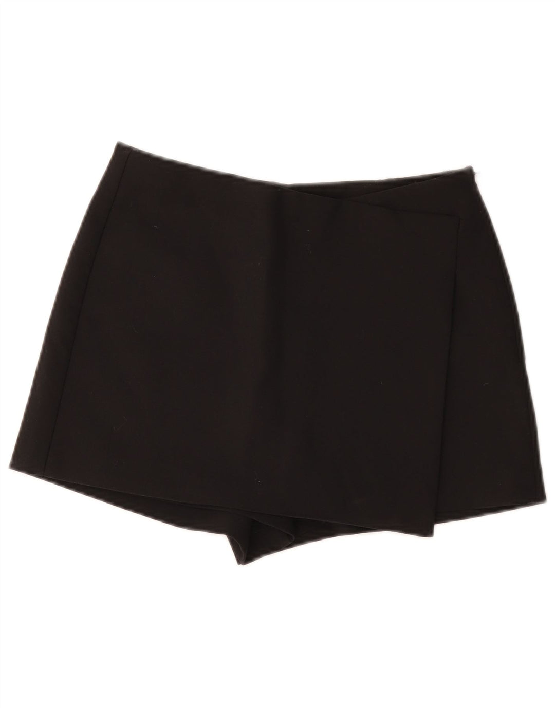 Shorts casual feminino Zara pequeno W26 poliéster preto