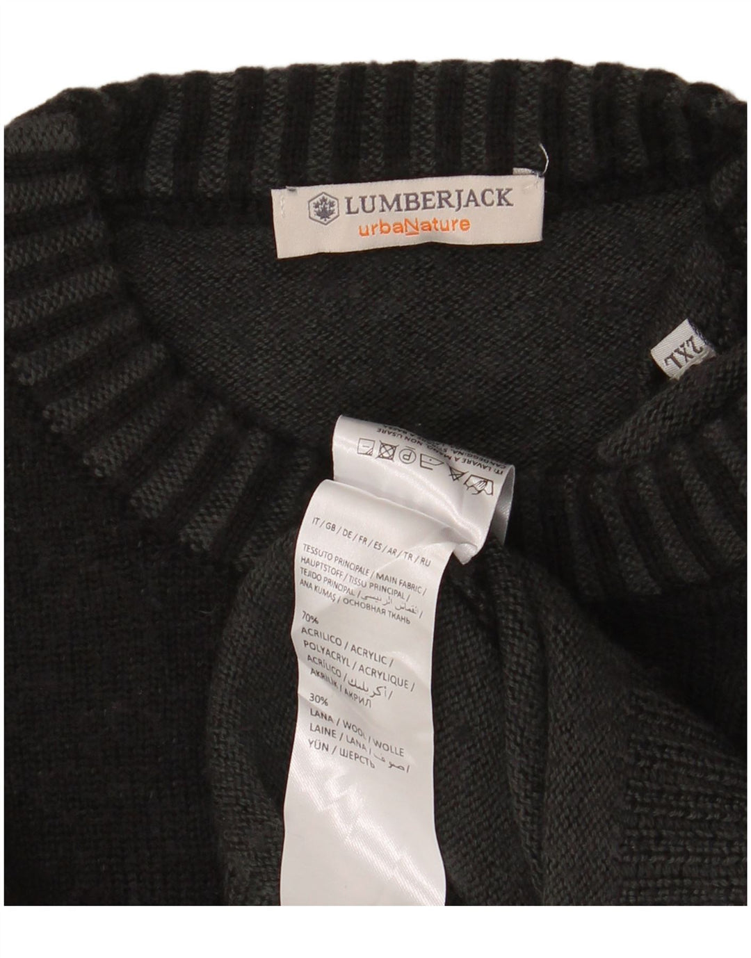 Suéter masculino LUMBERJACK com gola redonda 2XL cinza acrílico
