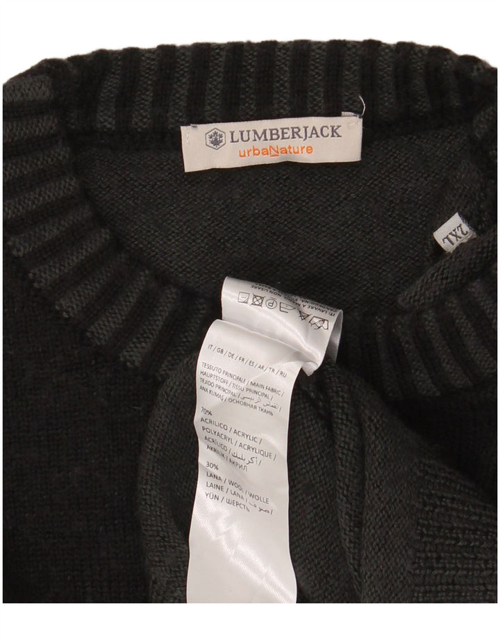 Suéter masculino LUMBERJACK com gola redonda 2XL cinza acrílico