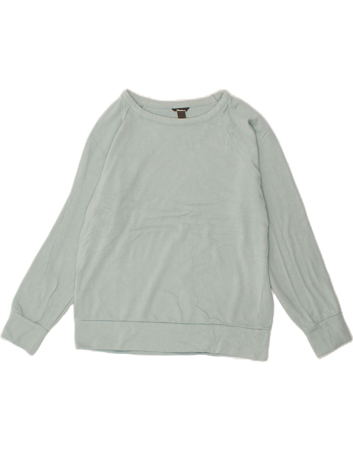 EDDIE BAUER Womens Sweatshirt Jumper UK 14 Medium Blue Polyester Vintage Eddie Bauer and Second-Hand Eddie Bauer from Messina Hembry 
