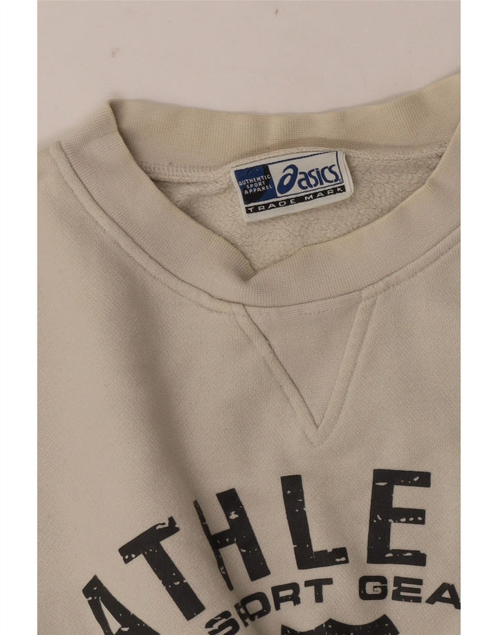 Asics Mens Graphic Moletom Jumper 2XL Bege