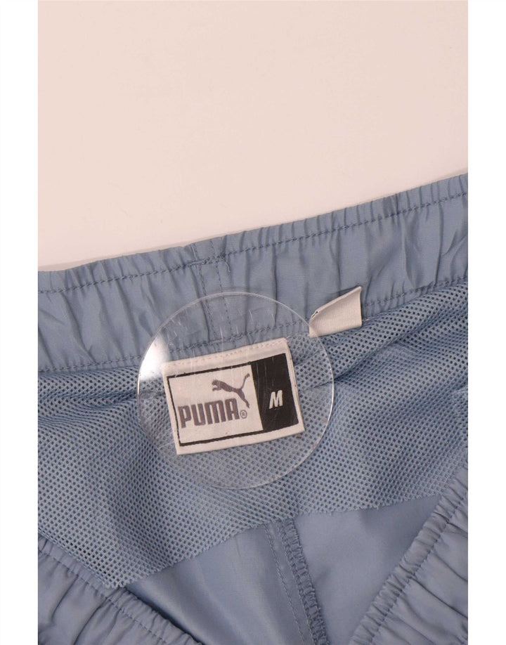 Shorts esportivos masculinos Puma grandes azuis