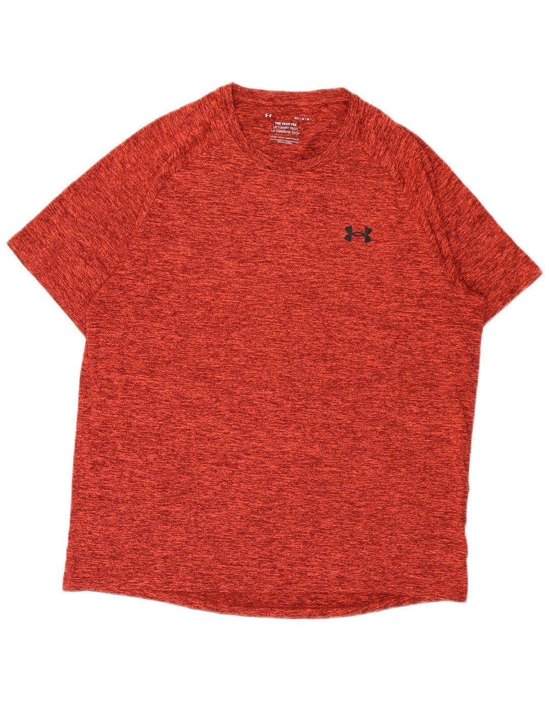 Camiseta masculina Under Armour Top médio vermelho manchado