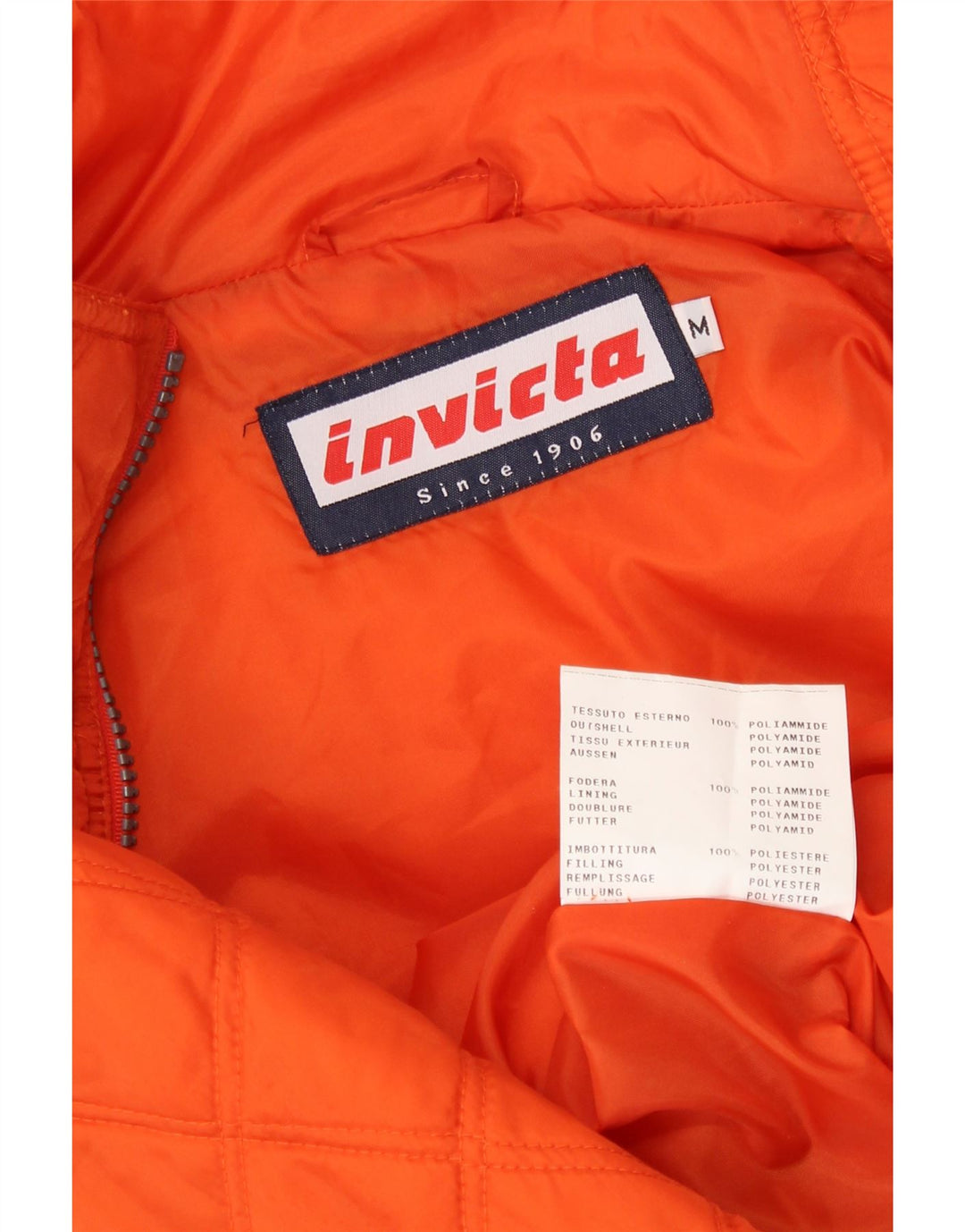 Colete acolchoado masculino INVICTA UK 38 poliéster laranja médio