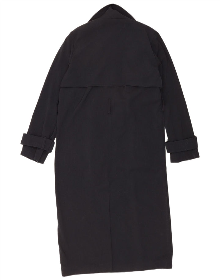 Topshop feminino oversized trench coat Reino Unido 6 XS azul marinho