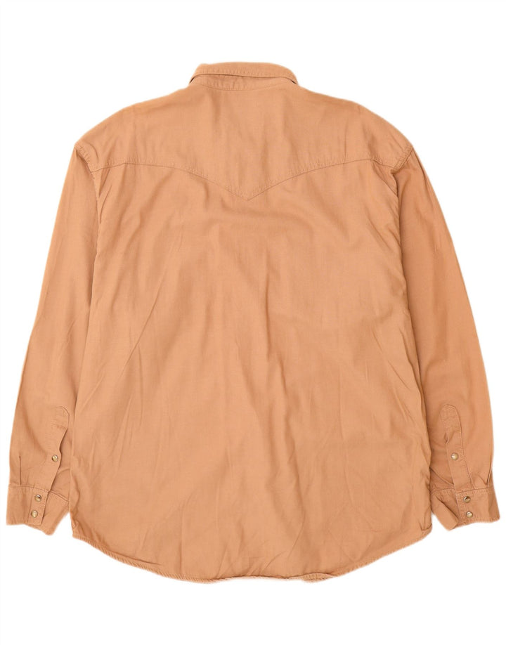 Camisa masculina Wrangler 2XL algodão bege