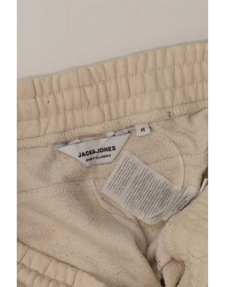 Calça de treino masculina Jack & Jones Cargo Joggers poliéster bege médio