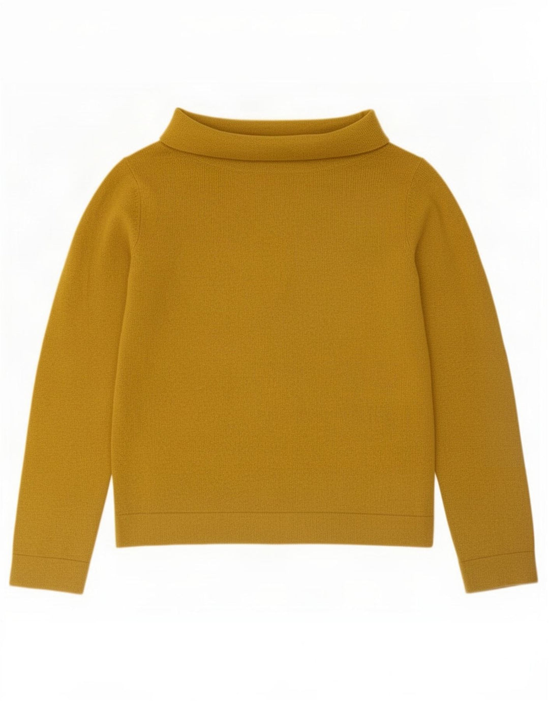 Suéter feminino Hobbs com gola redonda e lã amarela média UK 14