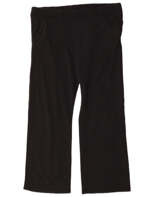 Calça de treino feminina Ralph Lauren UK 18 XL algodão preto